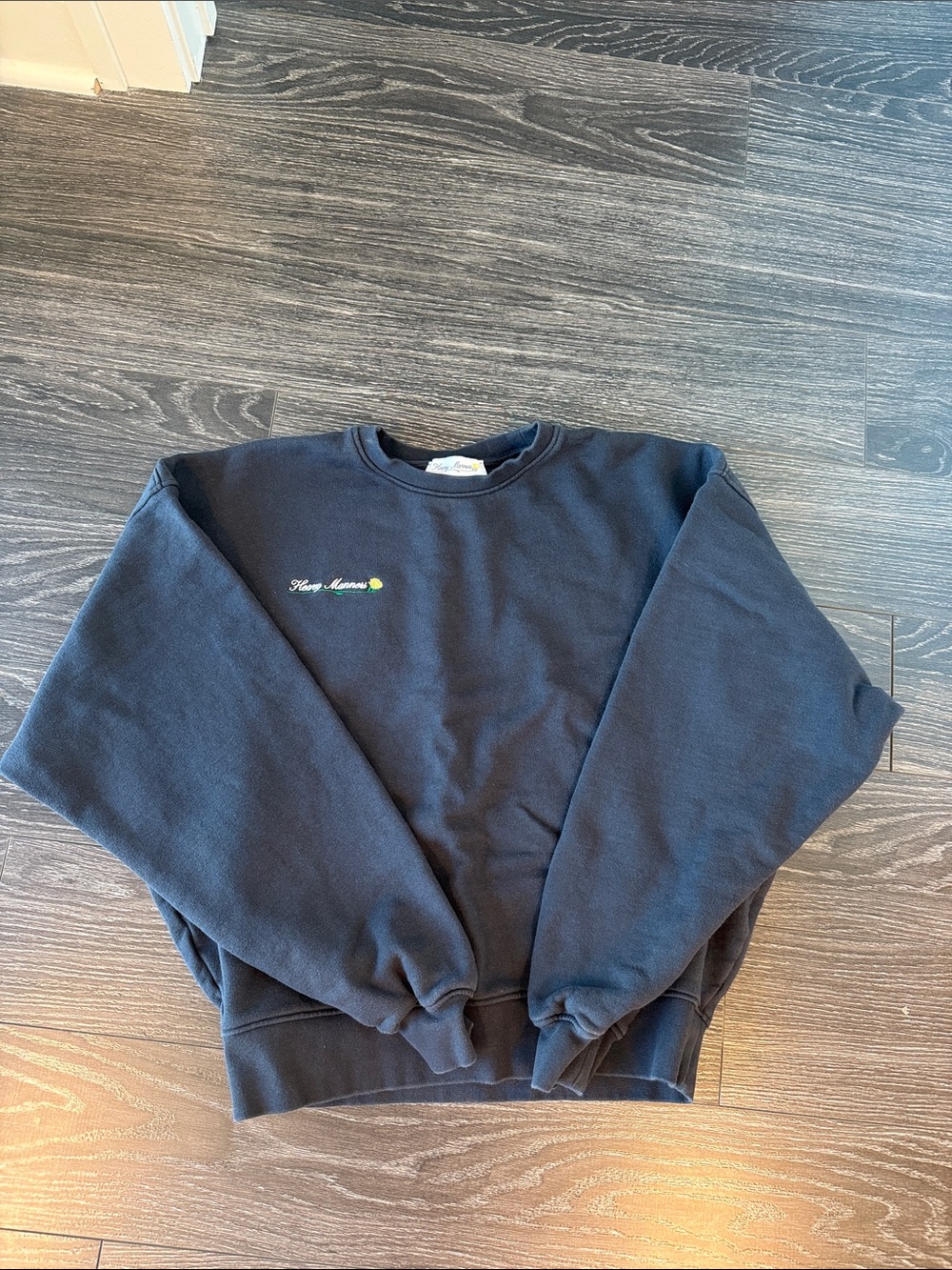 Heavy Manners Off Black Crewneck Sweatshirt